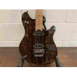 An EVH (Eddie Van Halen) Wolfgang standard electric guitar with ziricote finish,