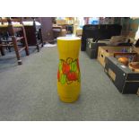 A Poole yellow ground Delphis vase,
