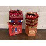 A German button concertina and a 'Tobar' button accordion (2)