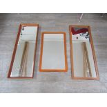 Three 1950s/60s hall mirrors including British design council