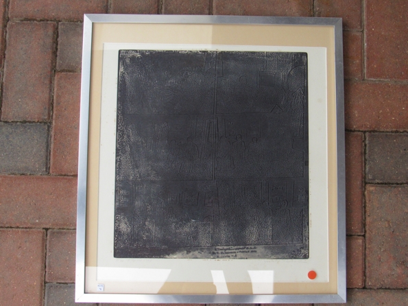 YASHUHIRO ESAKI (Japnese/American b.1941): A framed and glazed etching, untitled work.