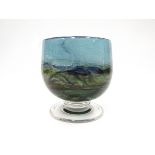 JONATHAN HARRIS (XX): An Ironbridge Studio glass "Horizon" pedestal bowl.