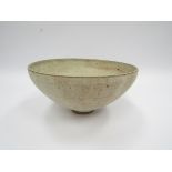 IAN GODFREY (1942-1992): A studio pottery stoneware bowl, greyish ash glaze, unmarked,