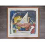 SINEID CODD (XX) A framed and glazed silk screen print "Endeavour IV". No.