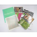A collection of Bridget Riley Op-Art art books and catalogues