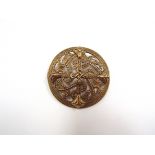 A 1970's Finnish Kalevala Koru shield brooch marked KK to reverse