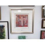 JAMES CATFORD (XX/XXI): A framed and glazed limited edition print of figures. Pencil signed and No.