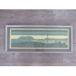 NICHOLAS BARNHAM (b.1939) A framed and glazed lino cut of 'Balta Island, Uist, Scotland.