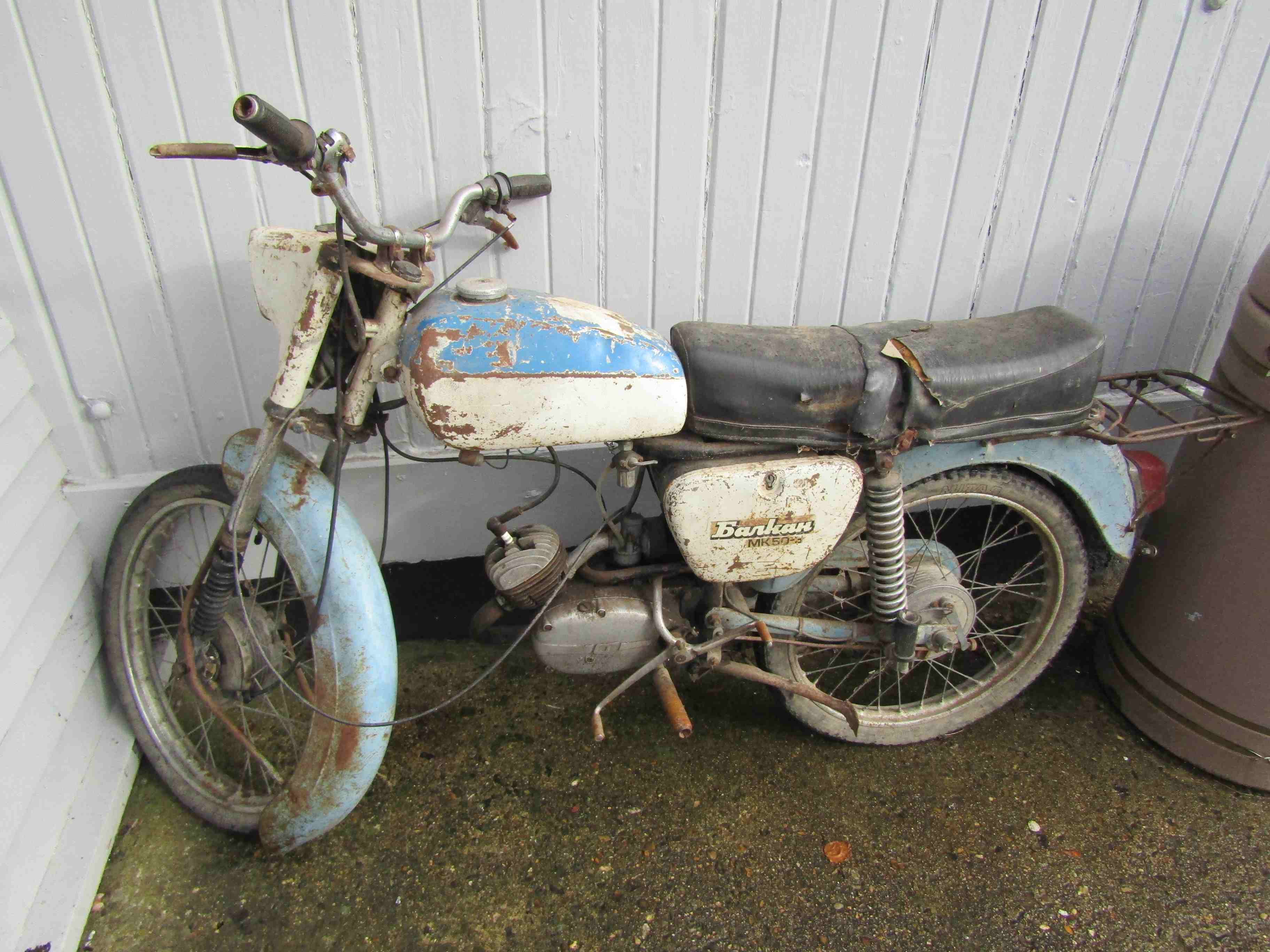 A motorcycle ideal for restoration.