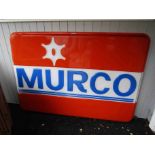 A moulded Murco sign, 142cm x 205cm,