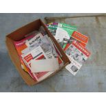 A box of mixed ephemera and magazines,