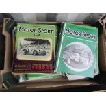 A box of motor sport magazines circa 1950s