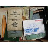 A box of mixed commercial vehicles handbooks and manuals including Bedford, Austin, C.A.