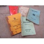 Five volumes of pre-war Rolls-Royce technical manuals