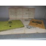 MG Magnette related booklets and MG parts list and a 1929-34 book etc