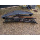 Four fibre glass morris traveller wings,