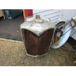 A chromed Riley vintage radiator