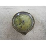 A Smith's 8-day bezel wind dashboard clock for early 1920's Rolls- Royce or similar