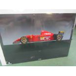 Four Ferrari 412 T2 Grand Prix posters, 68cm x 98cm and four Alboreto posters,