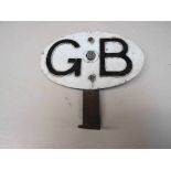 A circa 1950's AA GB plate with bracelet