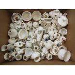 A collection of crested china, mostly W.H.