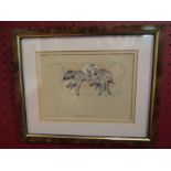 A Cecil Aldin dog print entitled "Trepidation", framed and glazed,