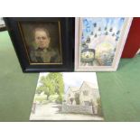 A box containing assorted pictures including FORER;