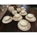 A Victorian Japanese Satsuma coffee set,