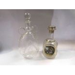 Two Victorian continental decanters,