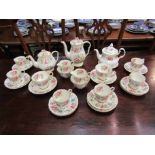 A selection of Rochester Royal Stafford tea wares and other floral items