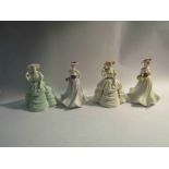 Four Coalport figures, Carla, Loretta,