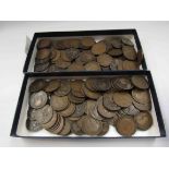 Two trays of British Sterling coinage