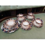 A selection of 19th Century cups saucers and plates