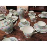 A Shelley "Melody" pattern tea and coffee set, pattern No.