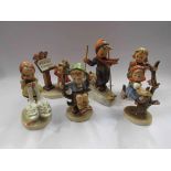 Six Goebel/Hummel figures