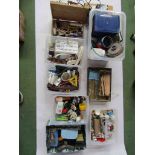 A large quantity of accessories for model ship building including paints, string,