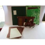 Two Julip horses and stable set