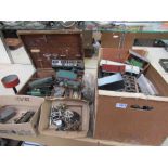 Assorted 0 gauge locomotive and rolling stock parts, motors etc including Bing,