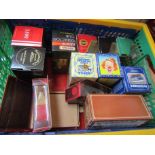 A box of mixed boxed diecast vehicles including Matchbox Models of Yesteryear 'Fred Dibnah's Betsy'