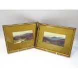 JAMES MAC IVOR: A pair of watercolour and bodycolours Dartmoor and L.
