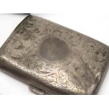 A 20th Century silver cigarette case,