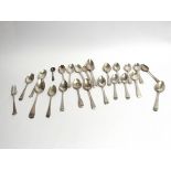 18 various teaspoons and others,