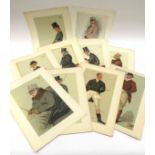 A collection of 10 Vanity Fair prints (1869-1914) Horse Country Sports including Three Horse Riders