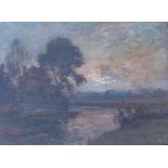 JAMES HERBERT SNELL (1861-1935) A gilt framed and glazed oil on canvas,