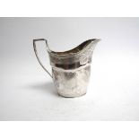 A Henry Stratford Georgian style silver milk jug Sheffield 1895 retailed by Pearce & Sons Leeds,