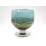JONATHAN HARRIS (XX): An Ironbridge Studio Glass "Horizon" pedestal bowl.
