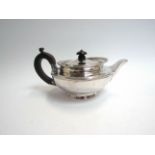 A George III Rebecca Emes & Edward Barnard, silver teapot, London 1810,