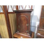 A circa 1800 and later oak cabinet, possibly a long case clock conversion,