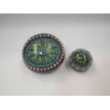 Two Millefiori paperweights including Perthshire