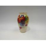 A Worcester vase 1937, decorated by Kitty Blake,